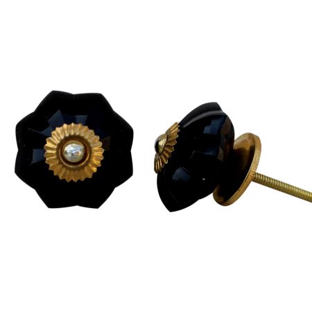 Navy-Blue-Melon-Glass-Knob