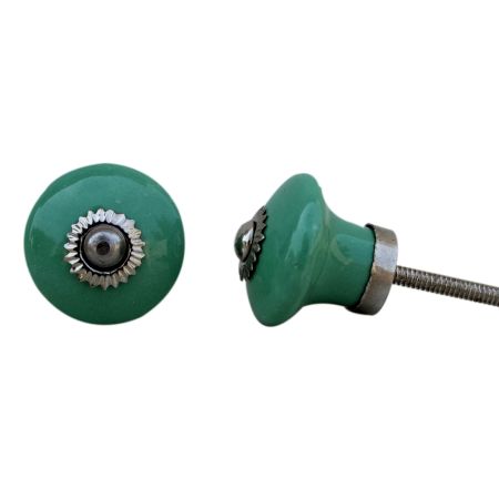 Sea Green Bulb Small  Knob
