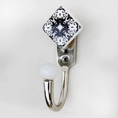 Black Square Decorative Wall Hooks