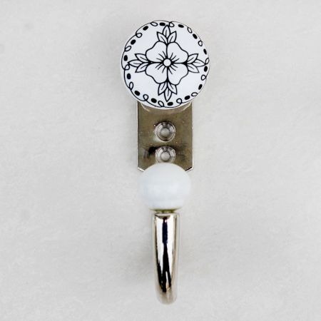 Black White Decorative Wall Hooks