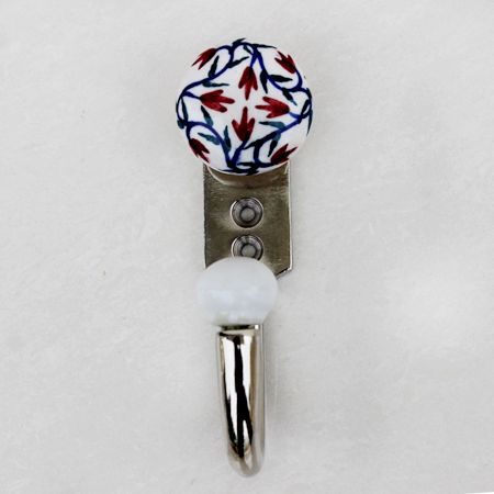 Cherry Floral Flat Decorative Wall Hooks