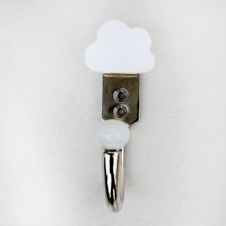 White Cloud Ceramic Hooks