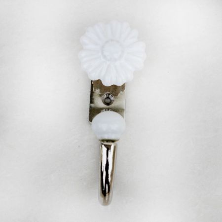 White Daisy Flower Hooks