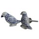 Blue Feather Bird Knob