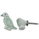 Green Feather Bird Knob