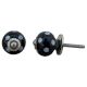 White Dotted Small Ceramic Wardrobe Knob