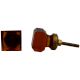 Amber Square Small Drawer Knobs