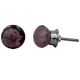 Purple Bubble Glass Drawer Knobs