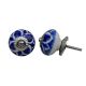 Navy Blue Flower Knob (1)