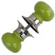 Daffodil Pea Green Door Mortice Handles 2.25
