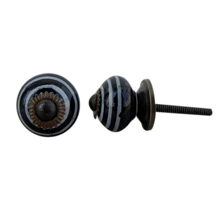 White Striped Small Knob