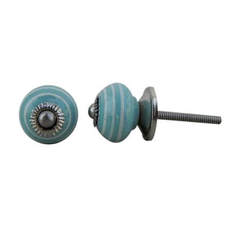 Green Striped Small Knob