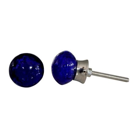 Navy Blue Bubble Knob