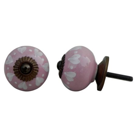Pink Heart Dot Knob (1)