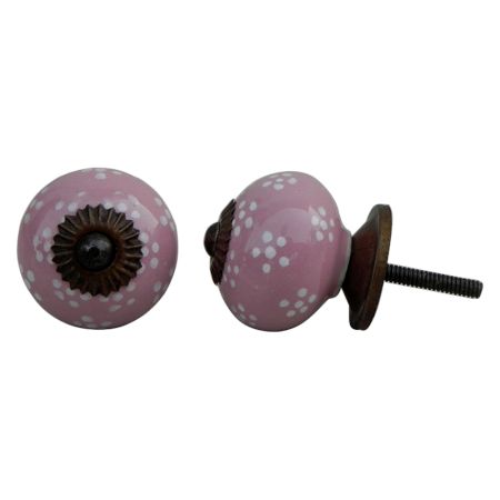 Pink Tiny Flower Knob (1)