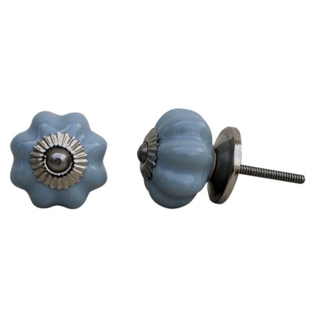 Light Grey Medium Ceramic Knob