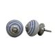 White Navy Blue Knob