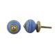 Blue Striped Small Knob