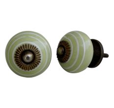 Light Lime White Knob