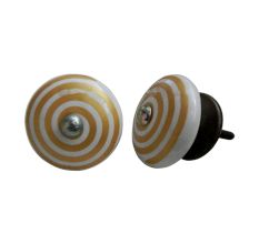 Golden Pattern Flat Knob