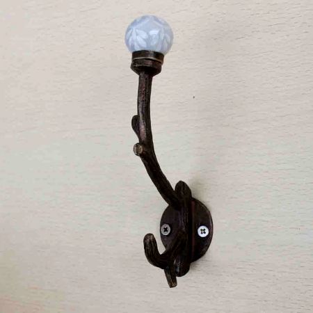 Grey Floral Tree Hook-EHG-03