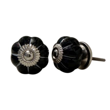 Black White Medium Knob