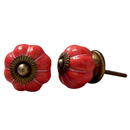 Red White Medium Knob