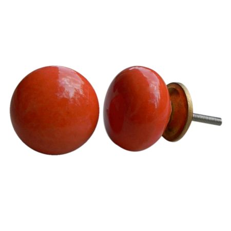 Orange Solid Knob