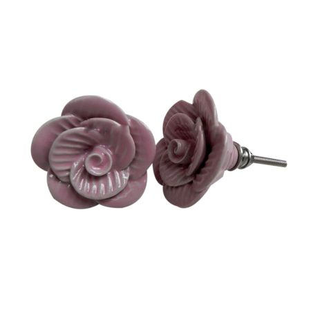 Pink Rose Knob