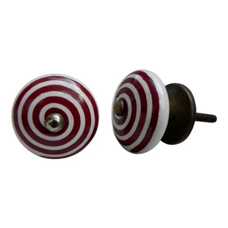 Cherry Pattern Flat Knob