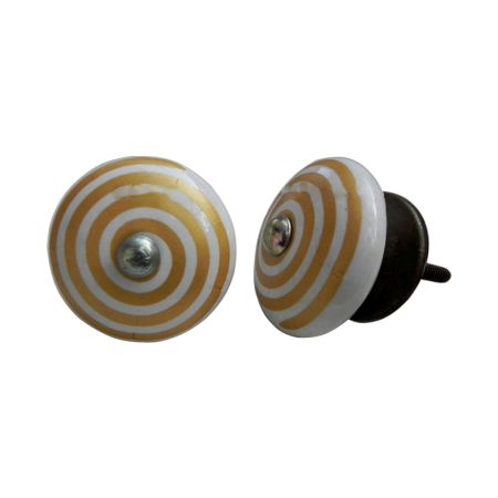 Golden Pattern Flat Knob