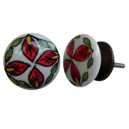 Life Floral Pattern Knob