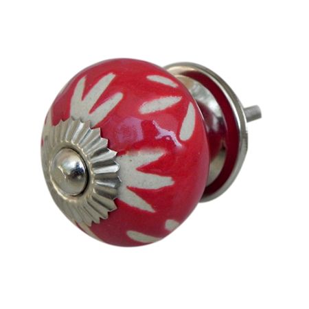 Red Etched Ceramic Knob-18