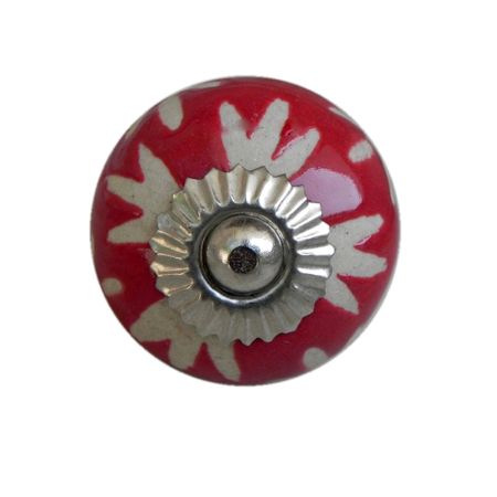 Red Etched Ceramic Knob-18