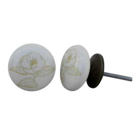 Golden Lily Flat Knob