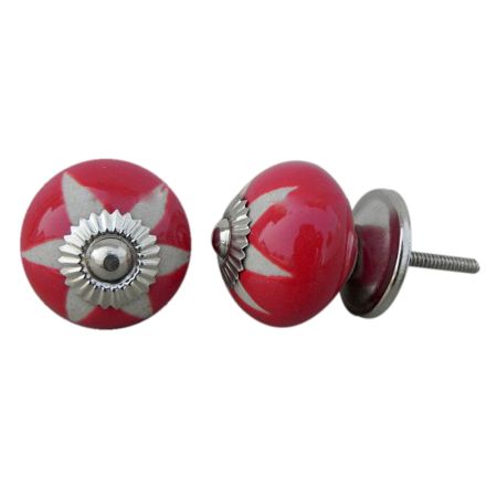 Red Etched Ceramic Knob-05