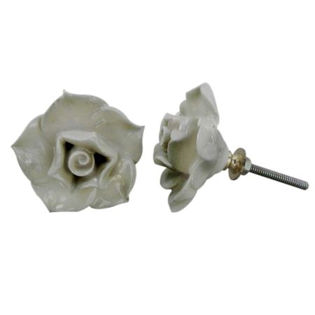 Cream Rose Knob