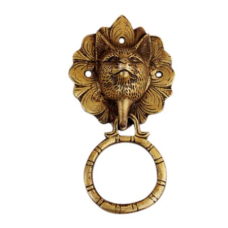 Cat Golden Door Knocker