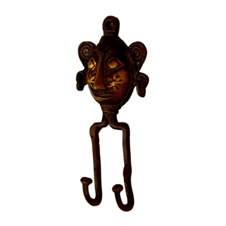 Bronze Tribal Face Hooks