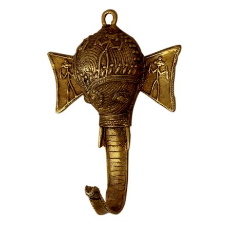 Golden Elephant Brass Hooks