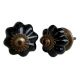 Black Ceramic Knob Small