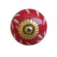 Red Etched Ceramic Knob-19