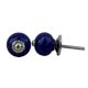 Navy Blue Ceramic Knob