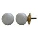 White Round Ceramic Knob