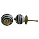 Black Swirl Knob Small