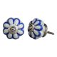 Blue Flower Knob