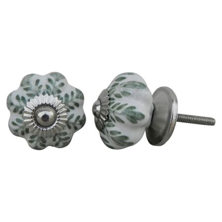 Smoky Leaf Medium Knob