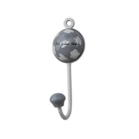 Grey Heart Wall Hooks