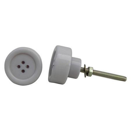 Light Grey Button Knob