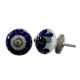 Navy Blue Flower Knob